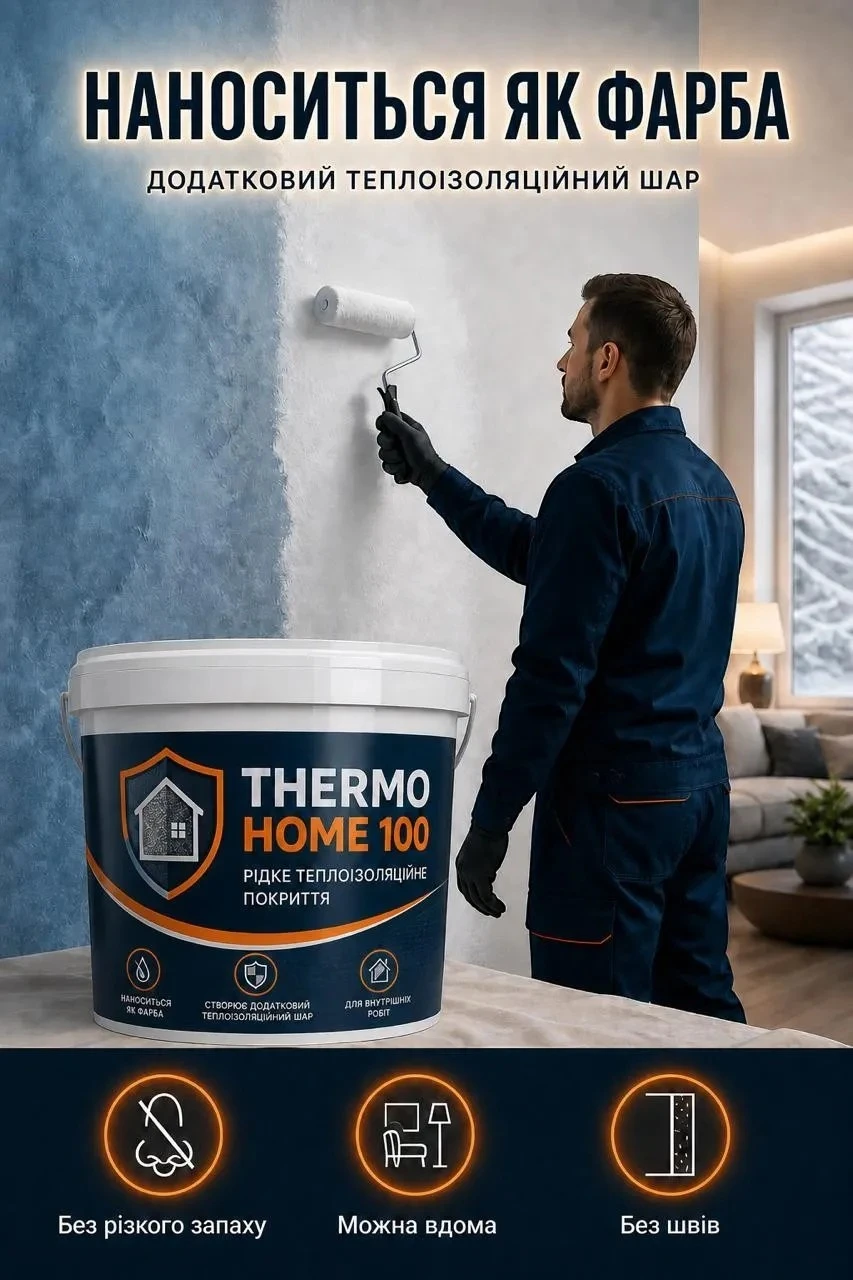 THERMO HOME 100 наноситься валиком як фарба