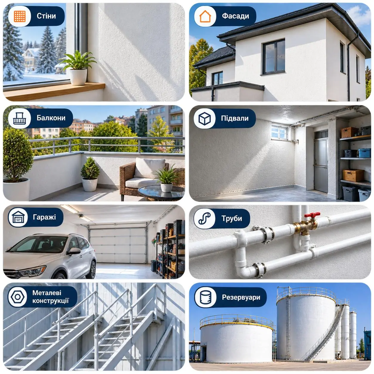 Зони застосування THERMO HOME 100